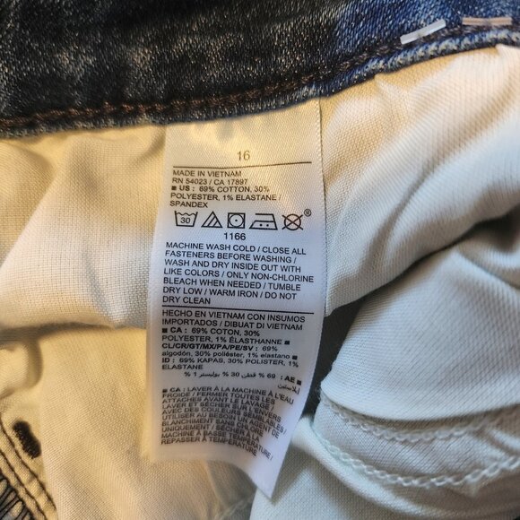 OLD NAVY Jeans High Rise Super Skinny Women's Size 16 Stretch Dark Blue NWT NEW - Picture 8 of 11